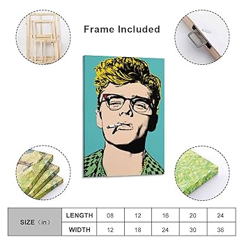 Amazon.co.jp: 画家 芸術家アンディ・ウォーホル ウシ版画